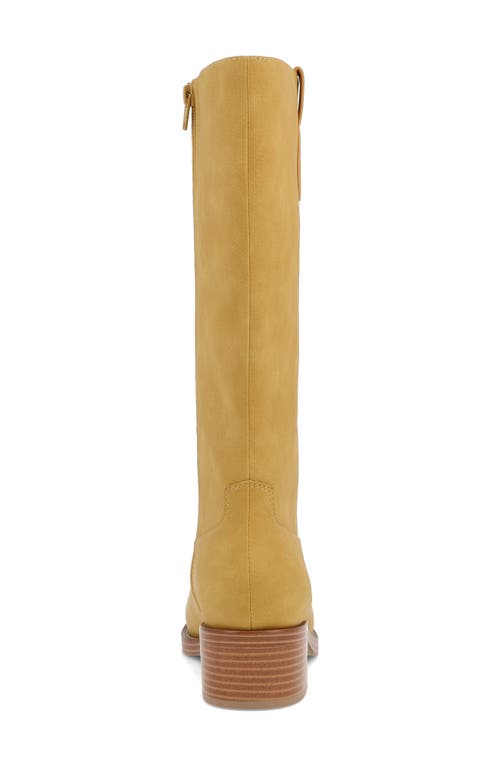 Mia Duston Riding Boot In Yellow