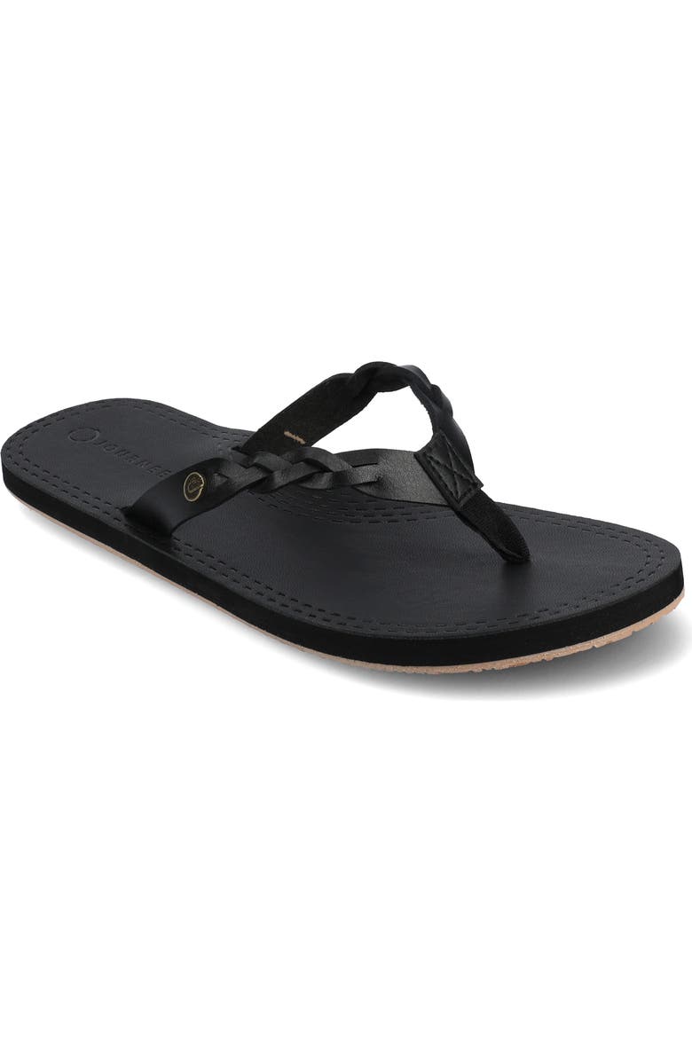 Journee Collection Tomi Braided Flip Flop, Main, color,