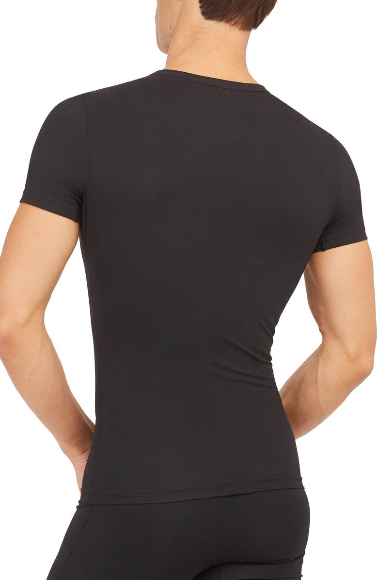 SPANX<sup>®</sup> Sculpt Stretch Cotton Crewneck T-Shirt, Alternate, color, 