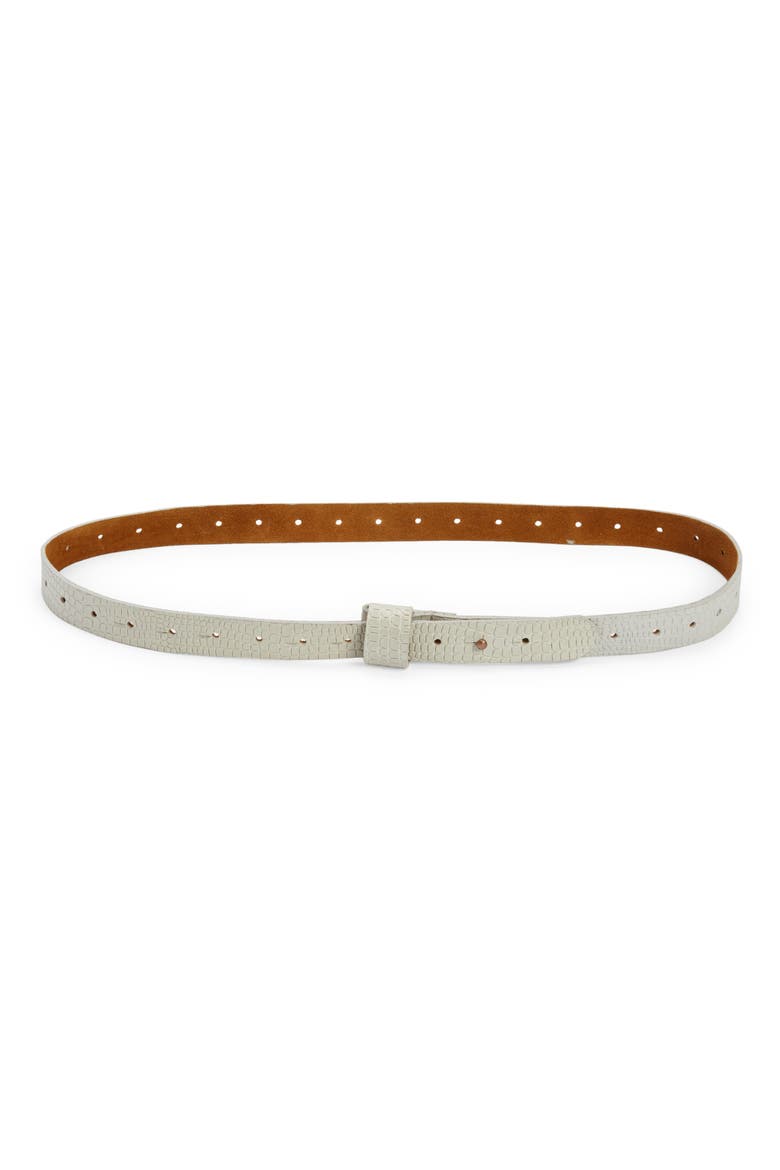 Iris Snake Embossed Leather Belt, Main, color, CLAY PYTHON