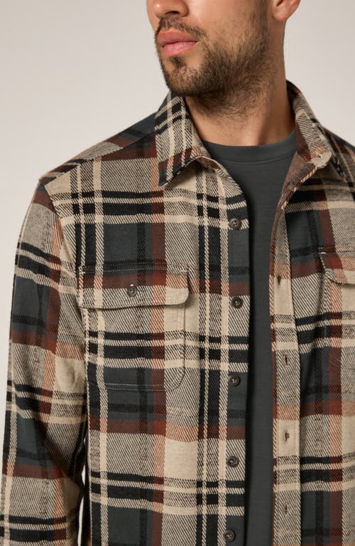 7 Diamonds Generation Plaid Stretch Flannel Button-up Shirt In Multi