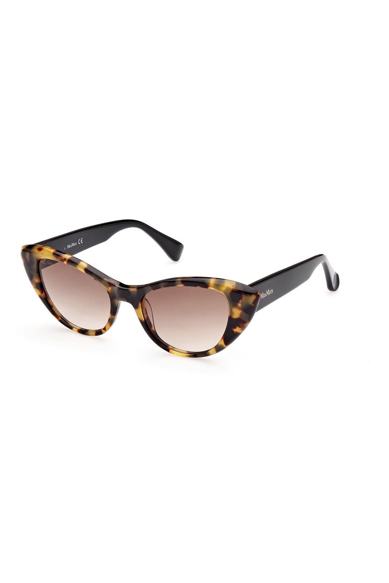 51mm Cat Eye Sunglasses, Alternate, color, SHINY TOKYO TORTIOSE BLACK