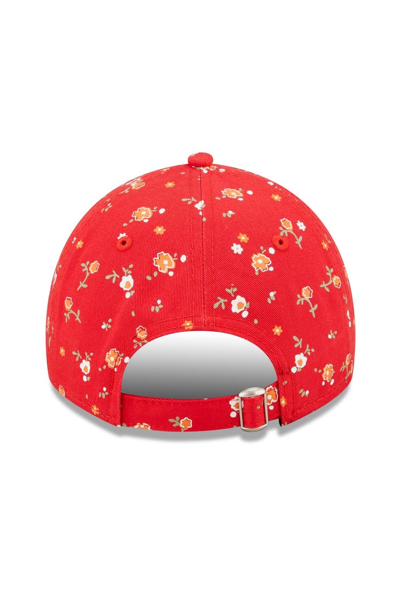 New Era Women's New Era Red Tampa Bay Buccaneers  Floral 9TWENTY Adjustable Hat, Alternate, color, 