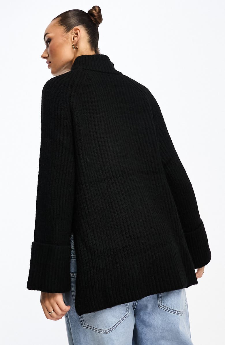 ASOS DESIGN Mock Neck Rib Sweater, Alternate, color,