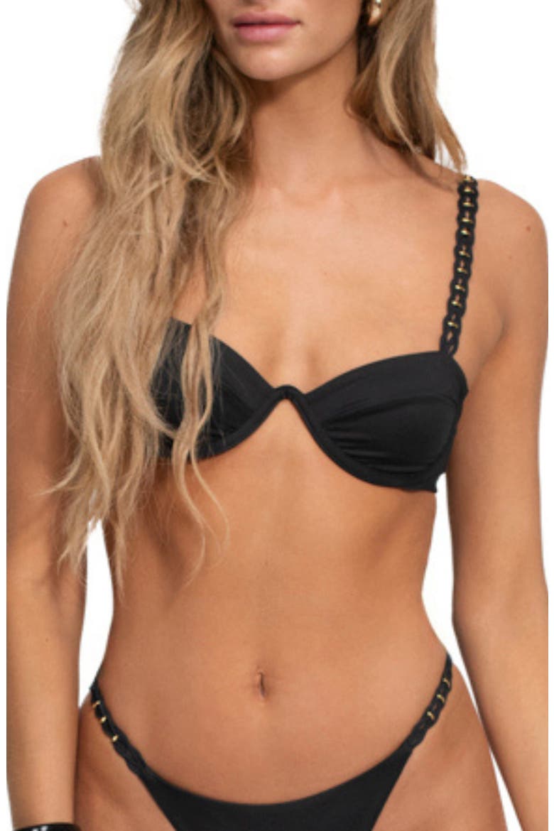 Maray Solstice Bikini Top, Main, color, BLACK