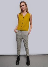 WILDFANG The Empower Plaid Slim Crop Pant