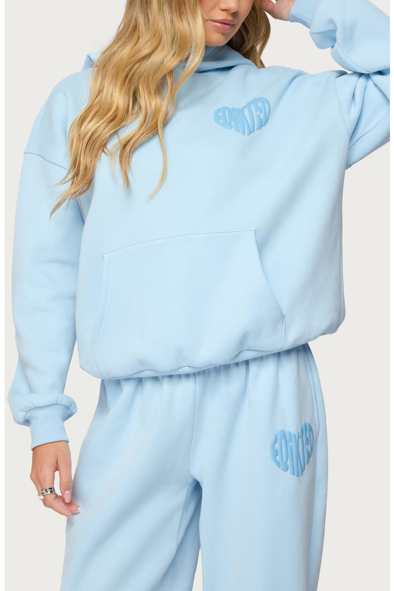 Major Love Logo Hoodie, Main, color, LIGHT-BLUE