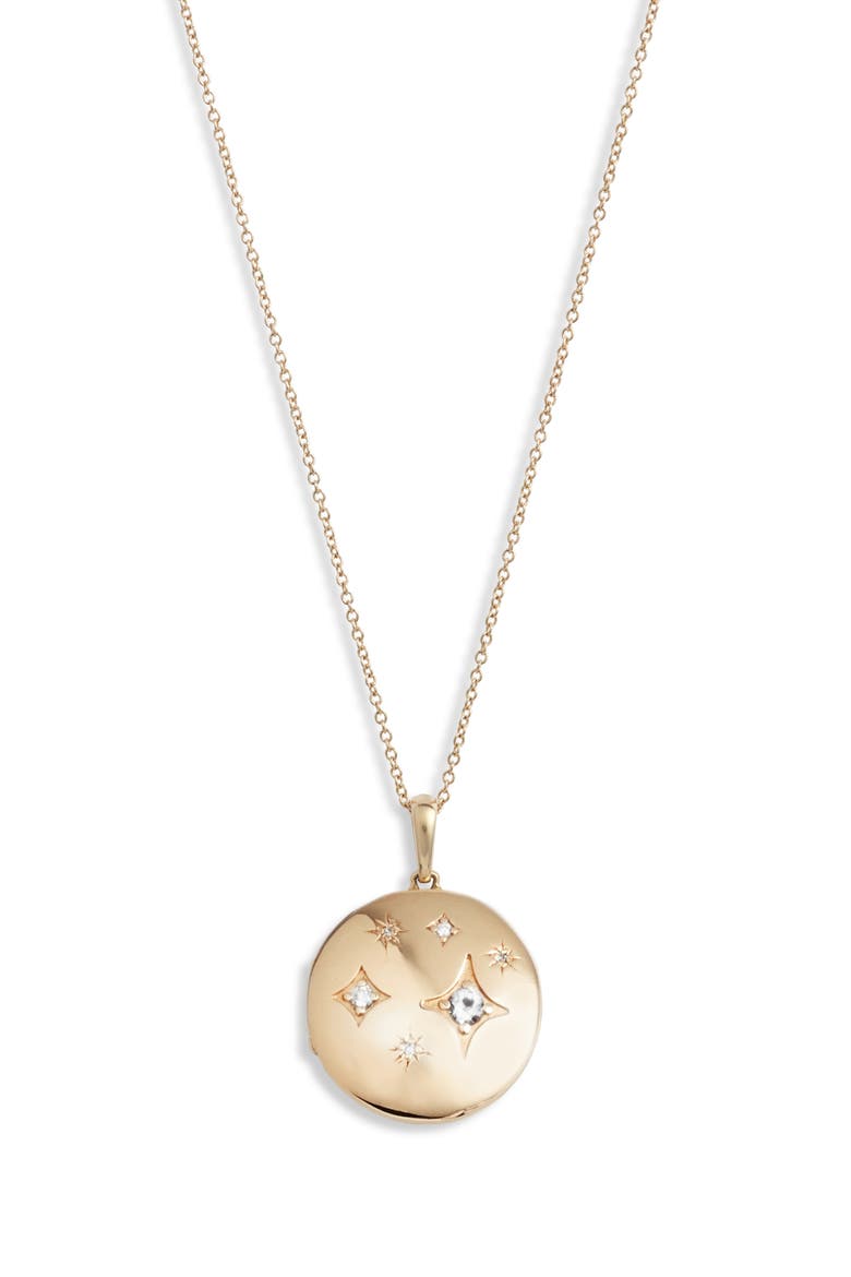 Gothic Constellation Pendant Necklace, Main, color, YELLOW GOLD