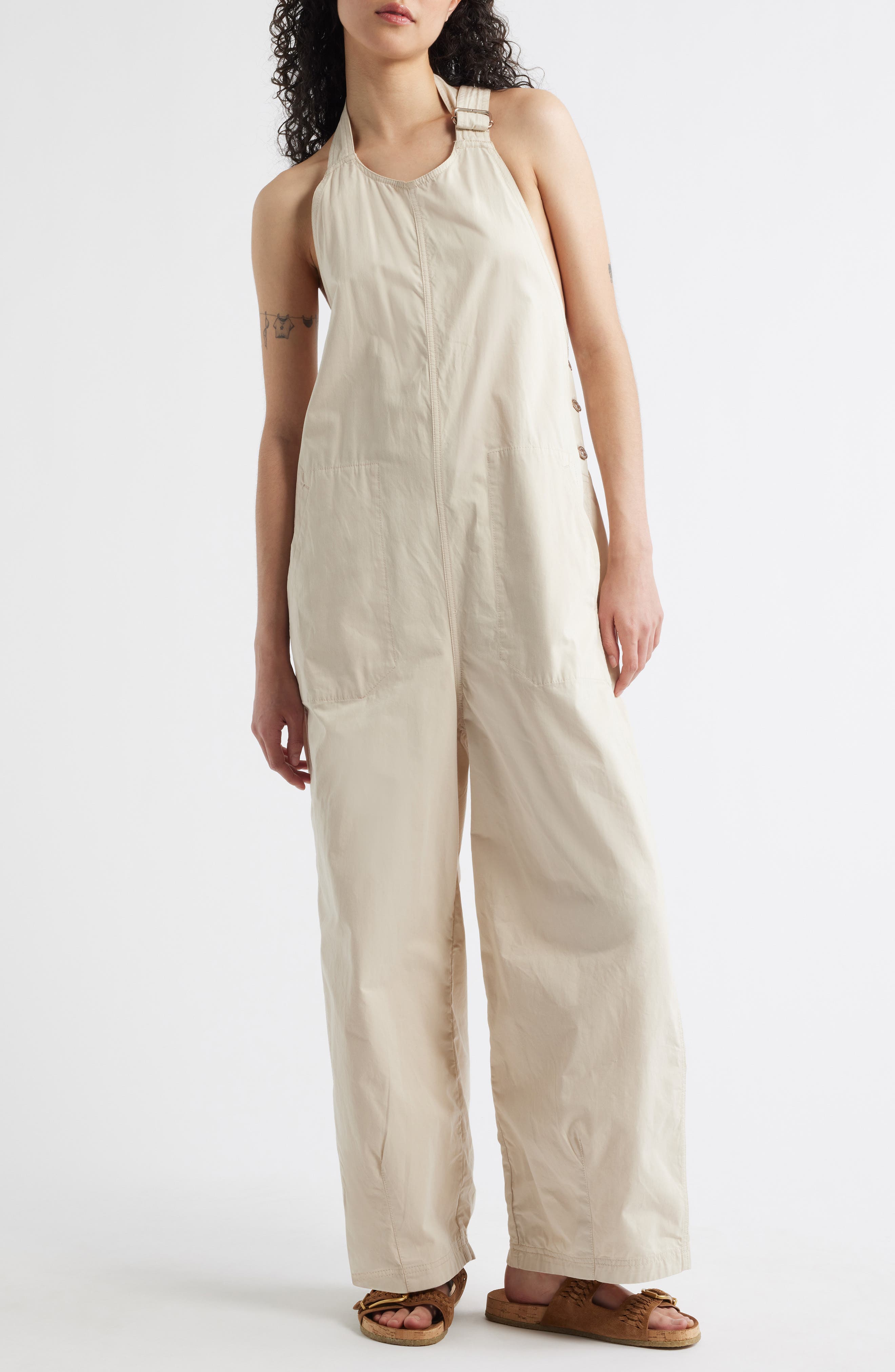 Free People Great Plains Halter Ankle Jumpsuit