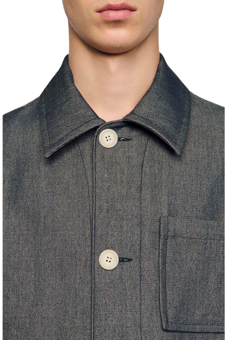 Denim-effect worker jacket, Alternate, color, Denim