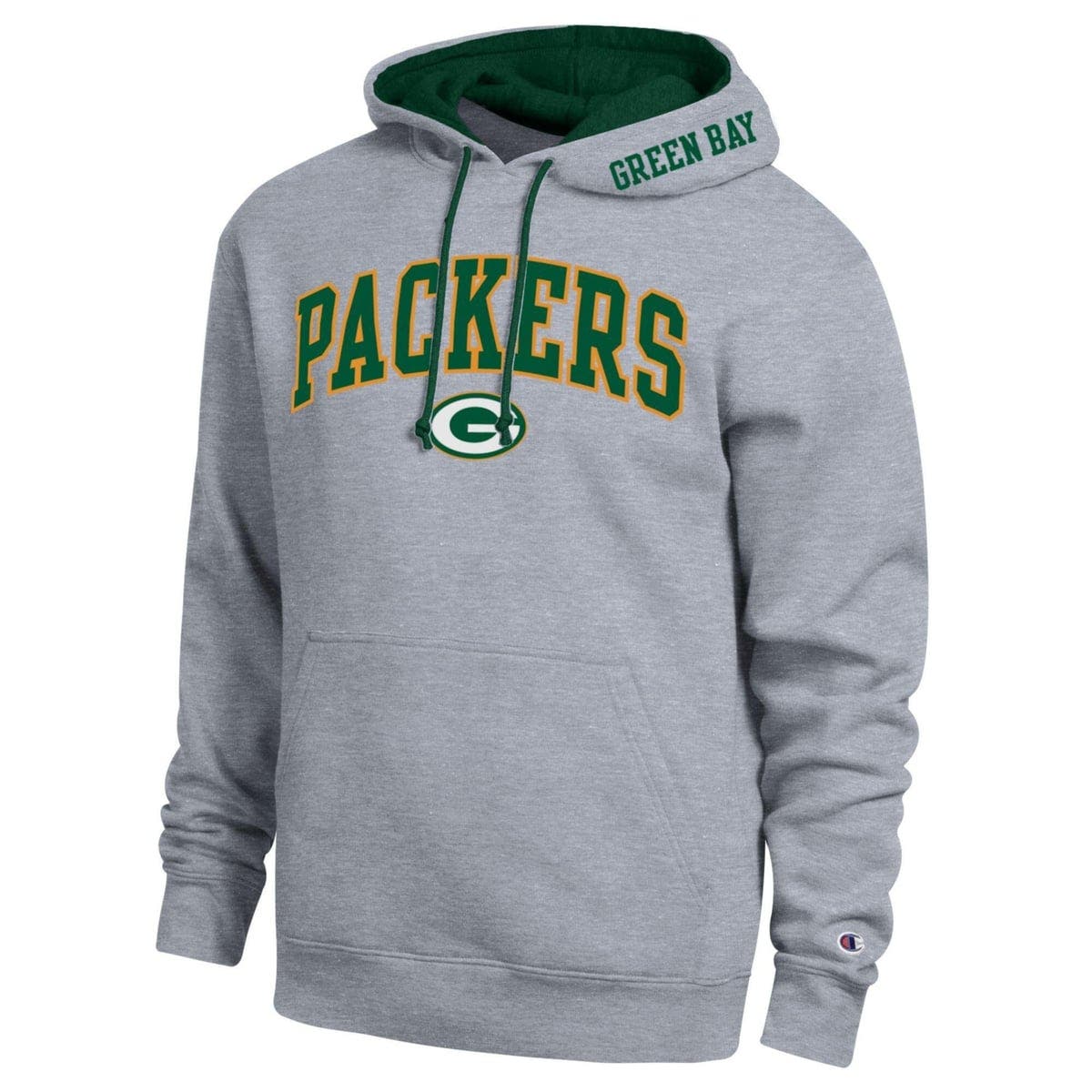 Champion Men's Champion Heather Gray/Green Green Bay Packers Contrast ...