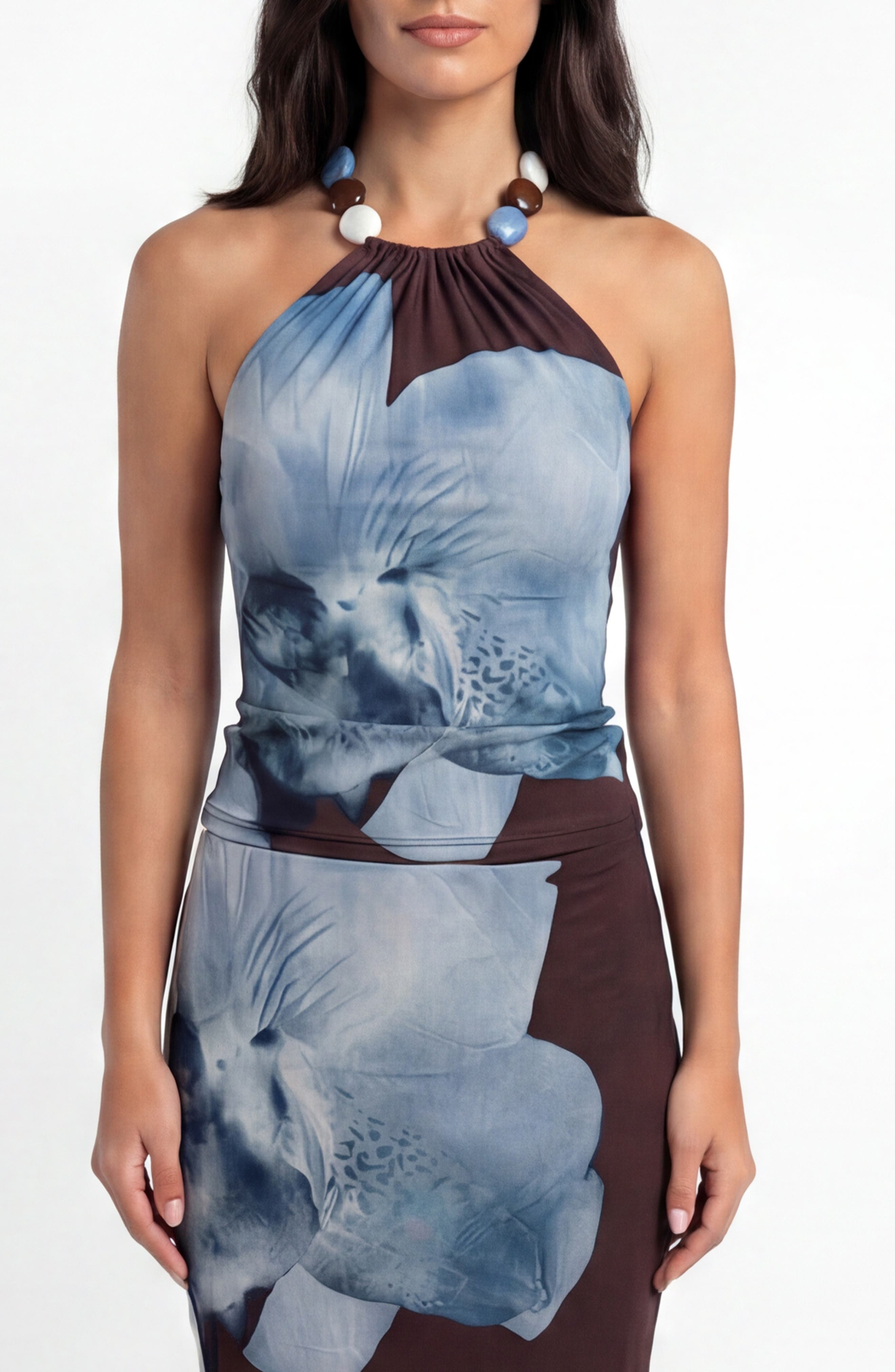 BY DESIGN Riviera Floral Halter Top