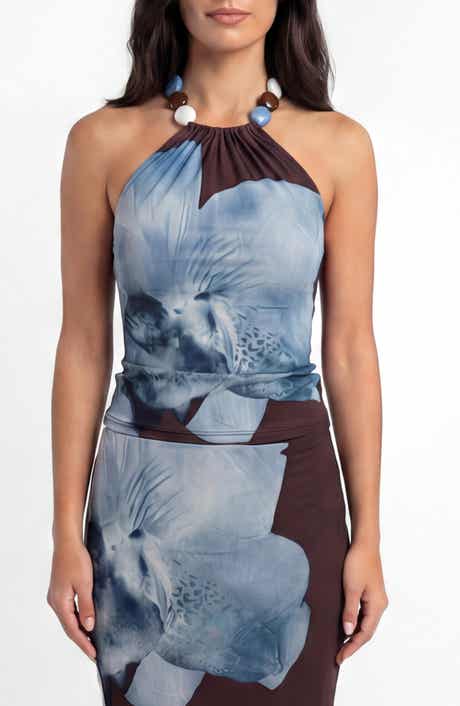 BY DESIGN Riviera Floral Halter Top