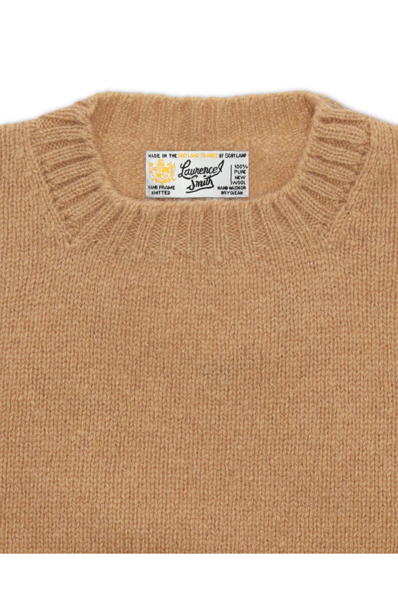 Fortela Shetland Crew Neck Sweater, Alternate, color, Light Brown