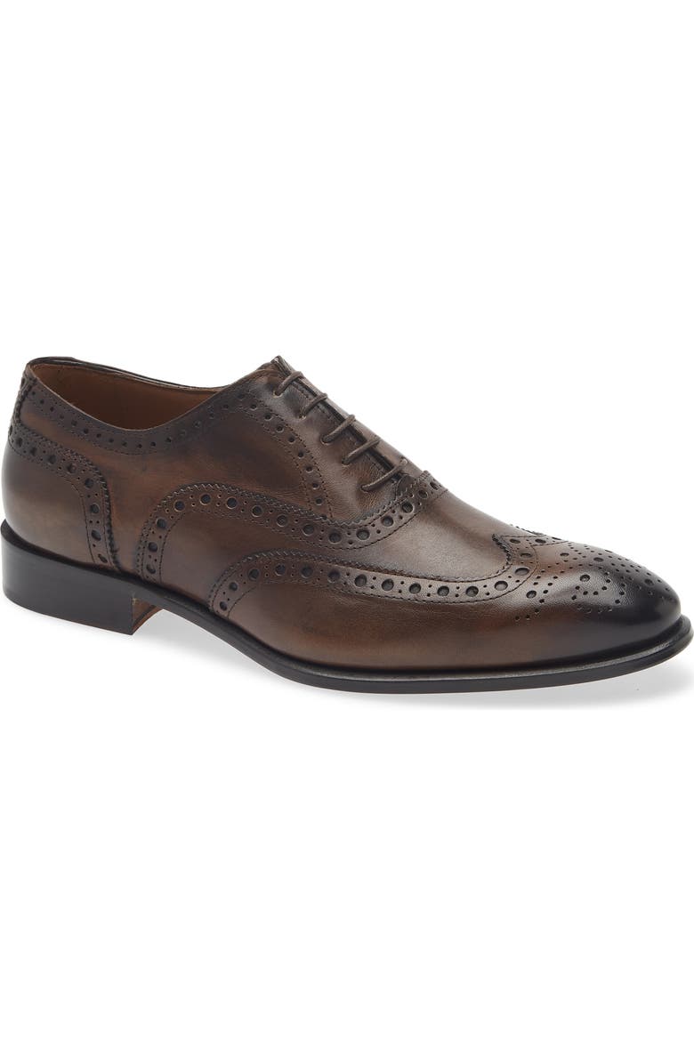 TO BOOT NEW YORK Angelo Brogue Wingtip Oxford, Main, color, Crust Paolo Moro