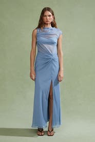 AMUR Amille Sheer Gown