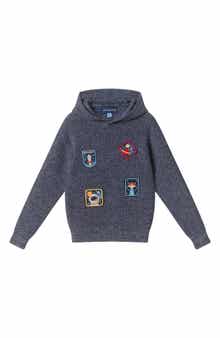Kids' Hooded Patches Sweater