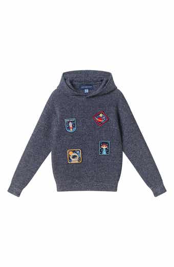 Kids' Hooded Patches Sweater