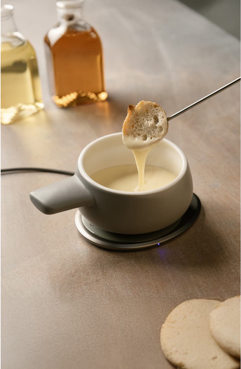 OHOM INC Fondi Self-heating Fondue Set, Alternate, color, Soft Gray