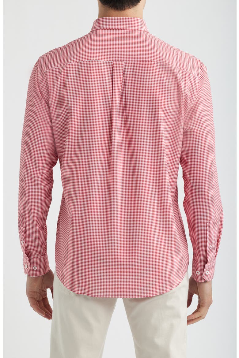 XC+™ Performance Game Day Gingham Button-Up Shirt, Alternate, color, RED