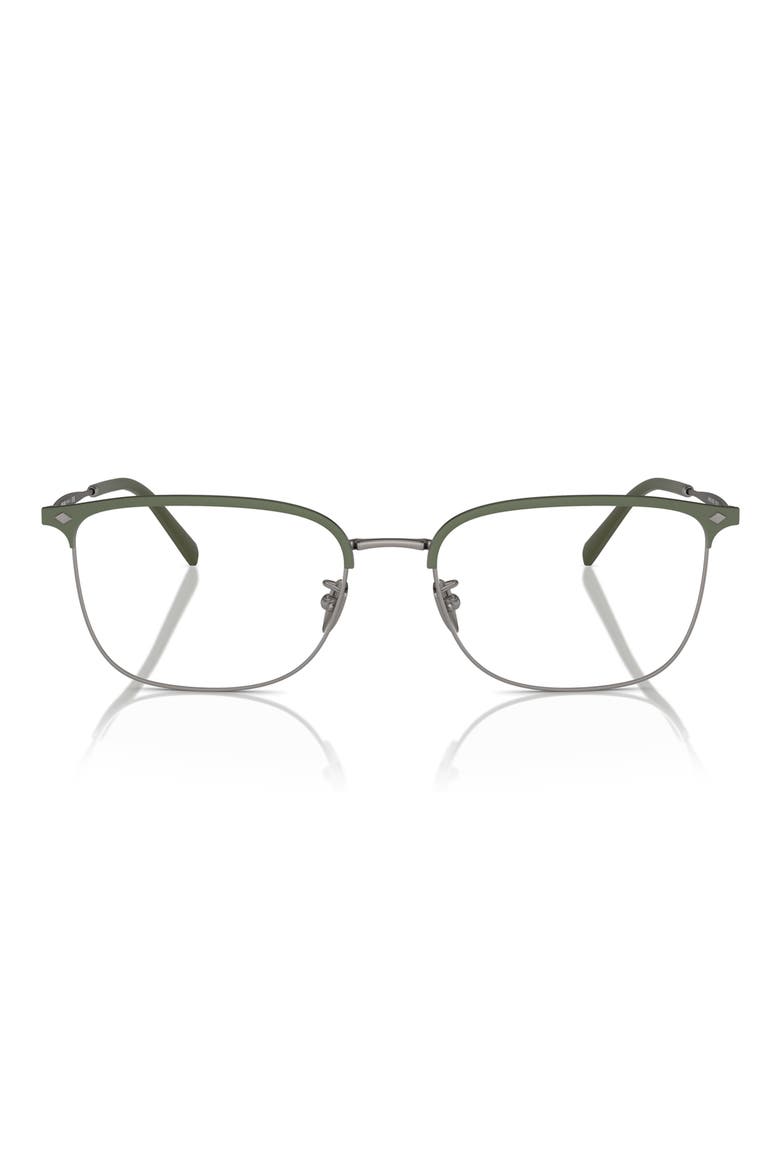 55MM RECTANGLE, Main, color, MATTE GUNMETAL / DEMO LENS