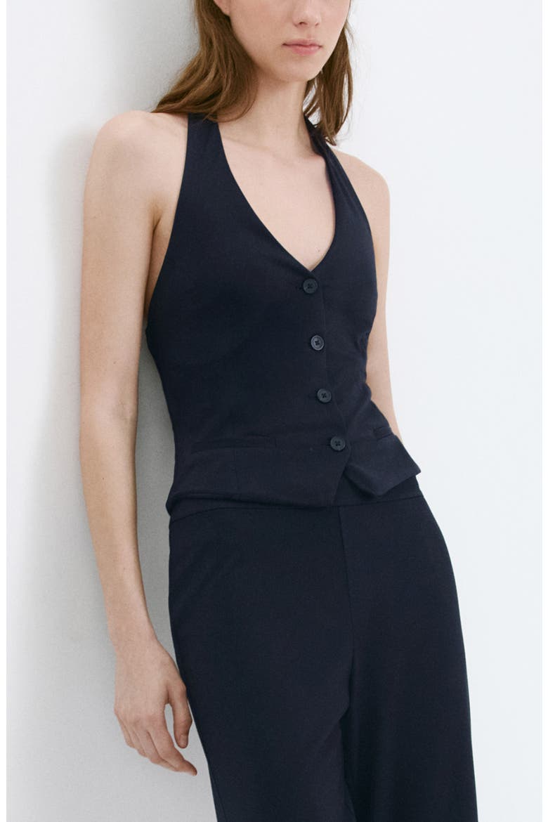 Halter Vest, Main, color, NAVY