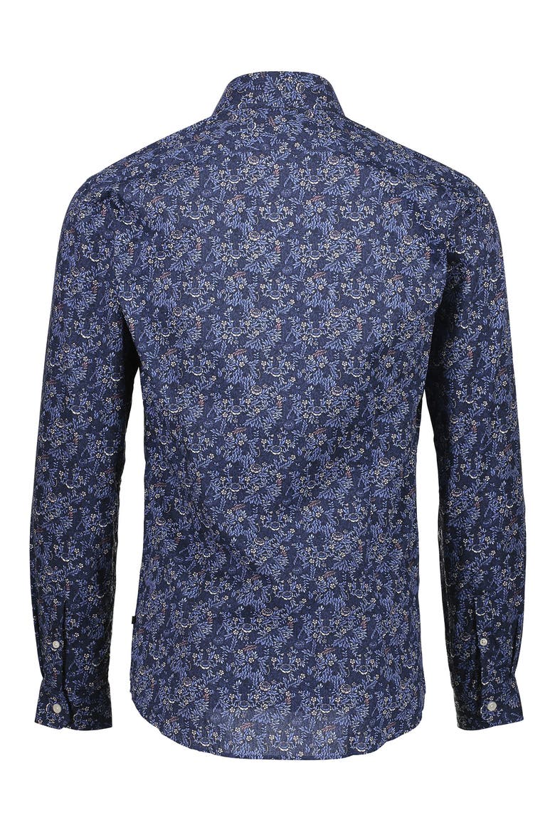 Floral Regular Fit Shirt, Alternate, color, BLUE