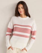 Haven Well Within Cotton Linen Stripe Roll Neck Sweater