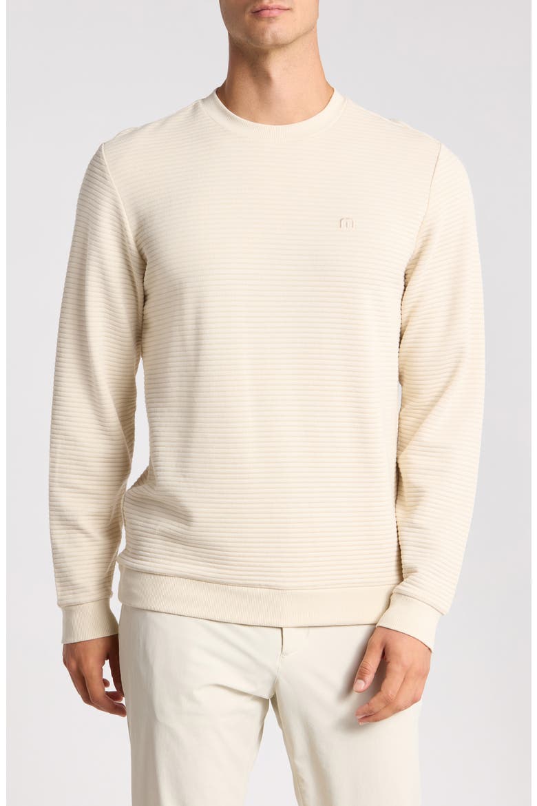 Thick as Thieves Rib Crewneck Sweatshirt, Main, color, MOONBEAM