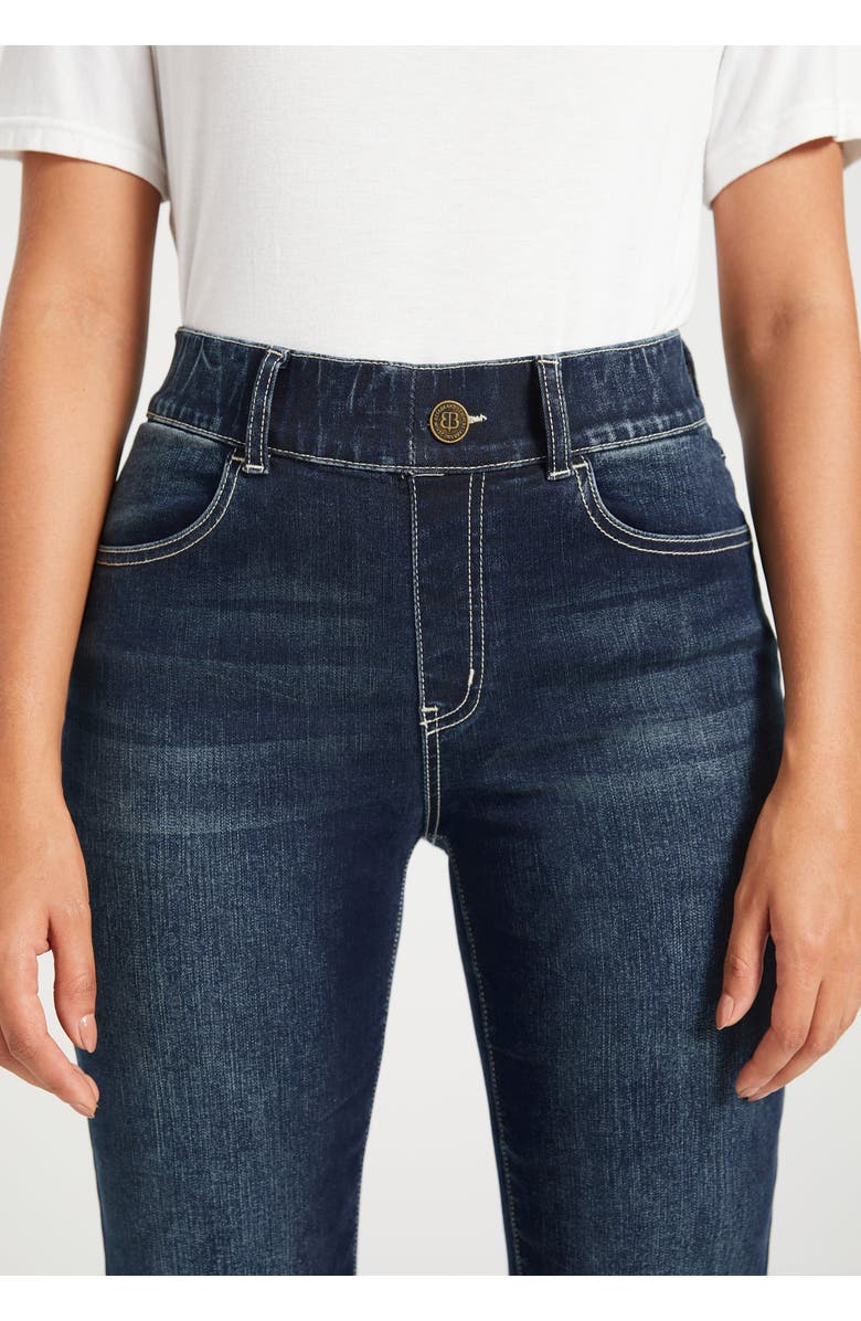 Betabrand Signature Mid-Rise Denim | Straight, Alternate, color, Roma Wash