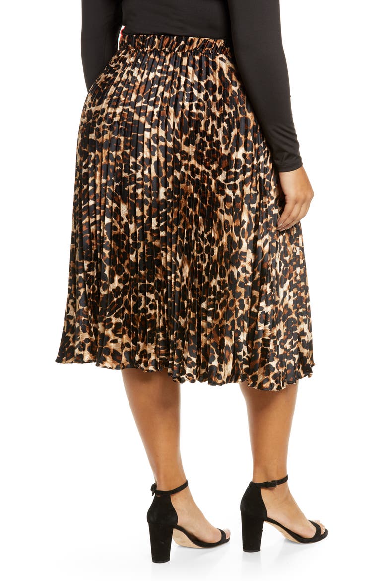 Print Maxi Skirt, Alternate, color, LEOPARD