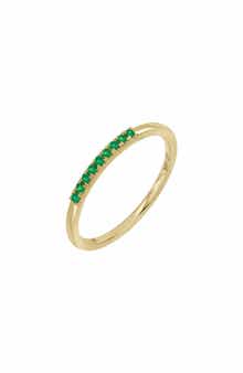 Bony Levy El Mar Emerald Stacking Ring