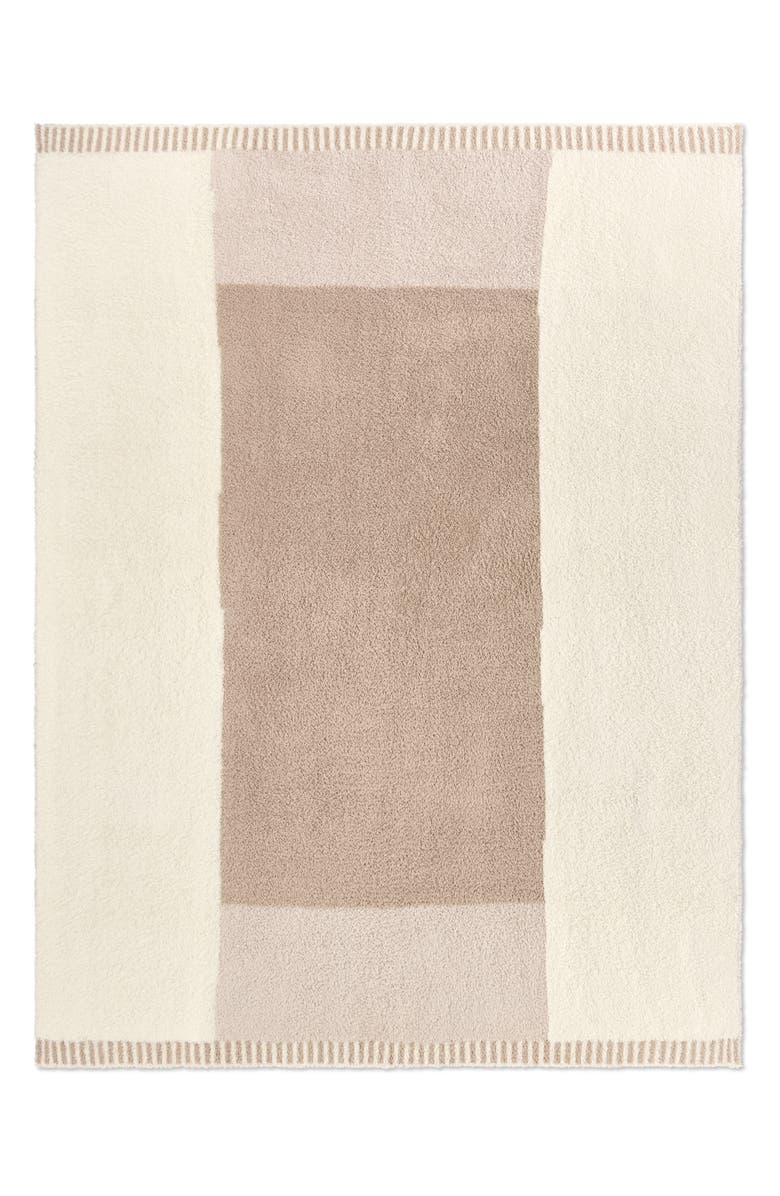 Barefoot Dreams<sup>®</sup> Cova Center Stripe CozyChic<sup>®</sup> Throw Blanket, Main, color, Stone Multi