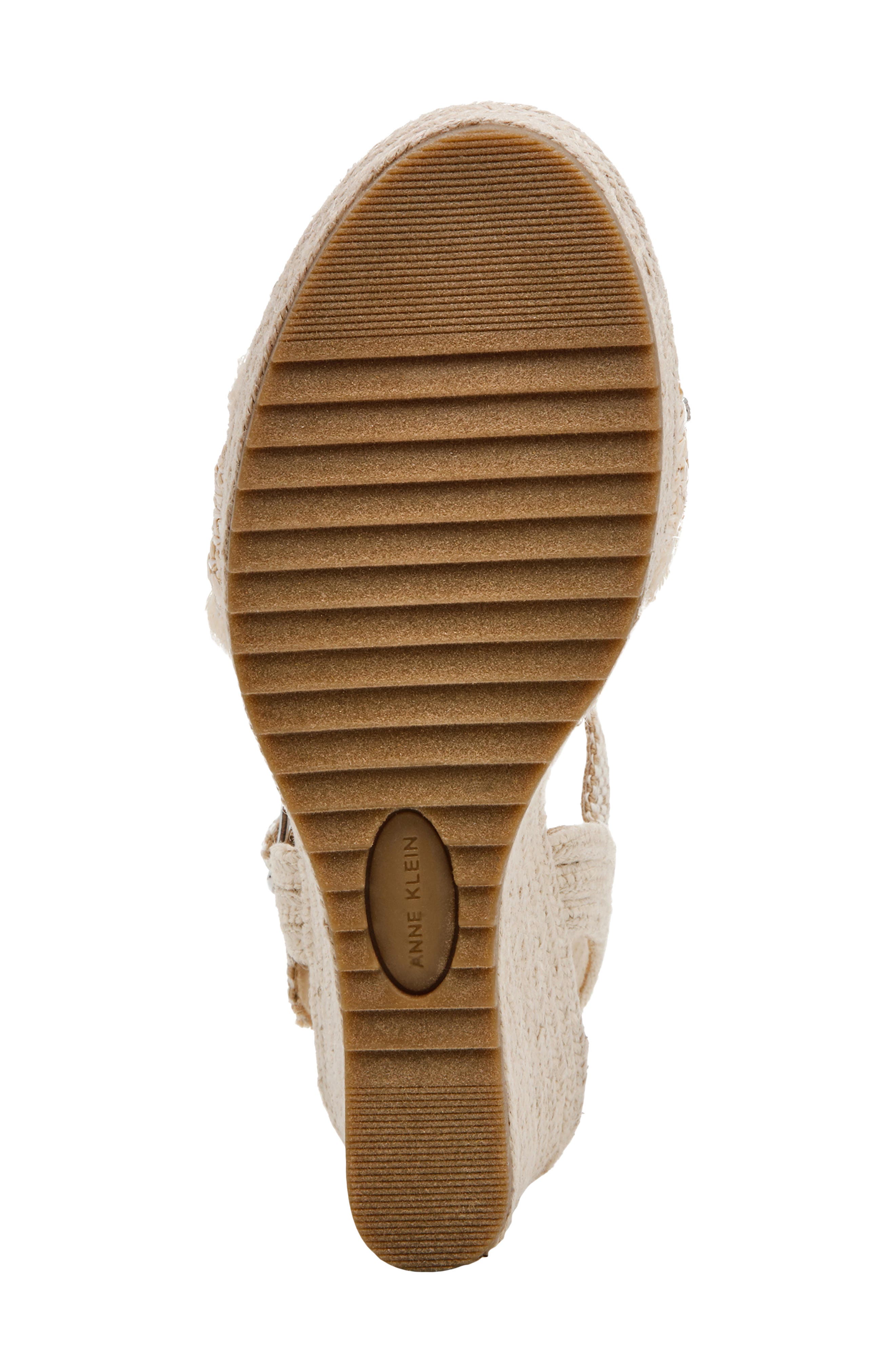 Anne Klein Wilton Ankle Strap Platform Wedge Sandal, Alternate, color, 