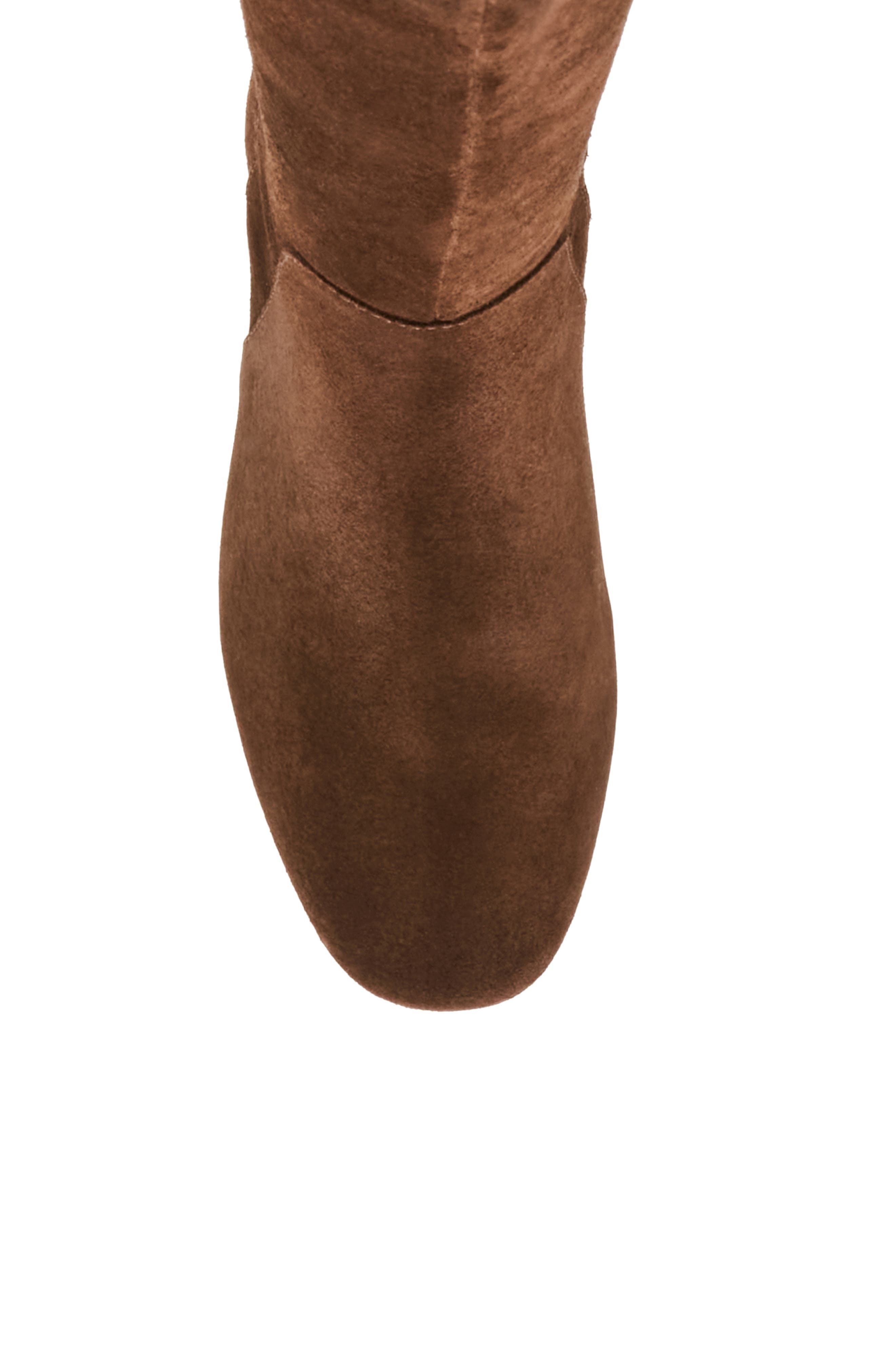 Amina Waterproof Knee High Boot, Alternate, color, CHOCOLATE SUEDE
