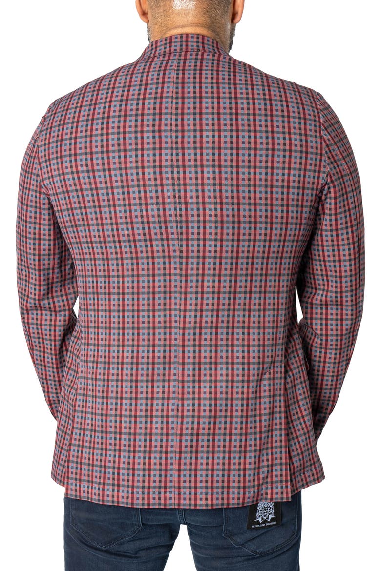 Descartes Scottish Check Blazer, Alternate, color, RED