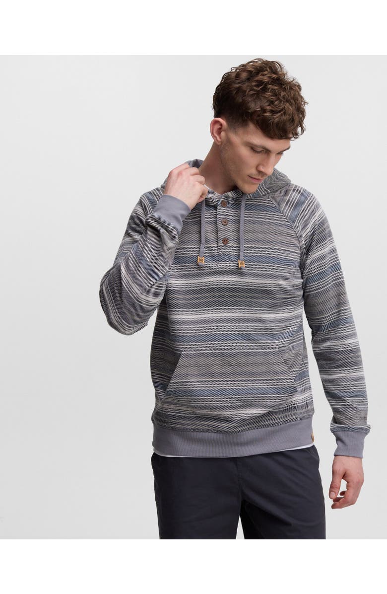 tentree Woodrow Hoodie, Alternate, color, Meteorite Black Multi Stripe