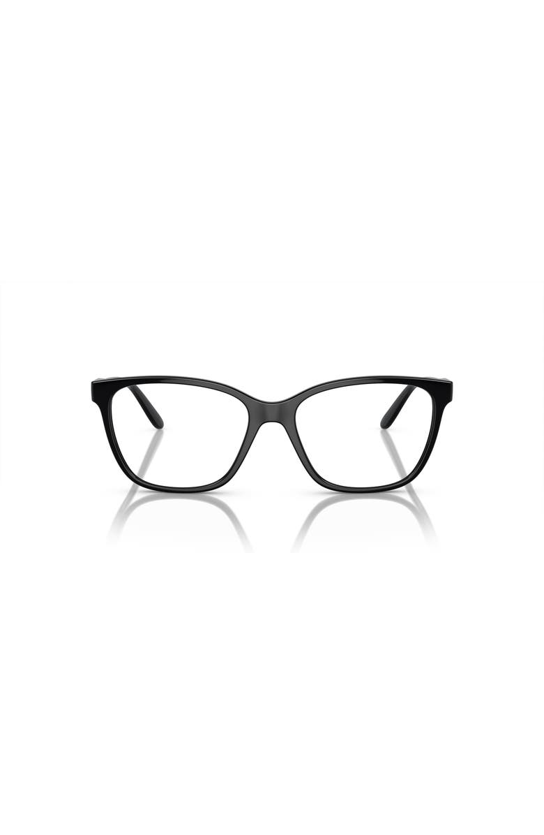 Vogue Eyewear 53mm Rectangle optical glasses, Alternate, color, Black