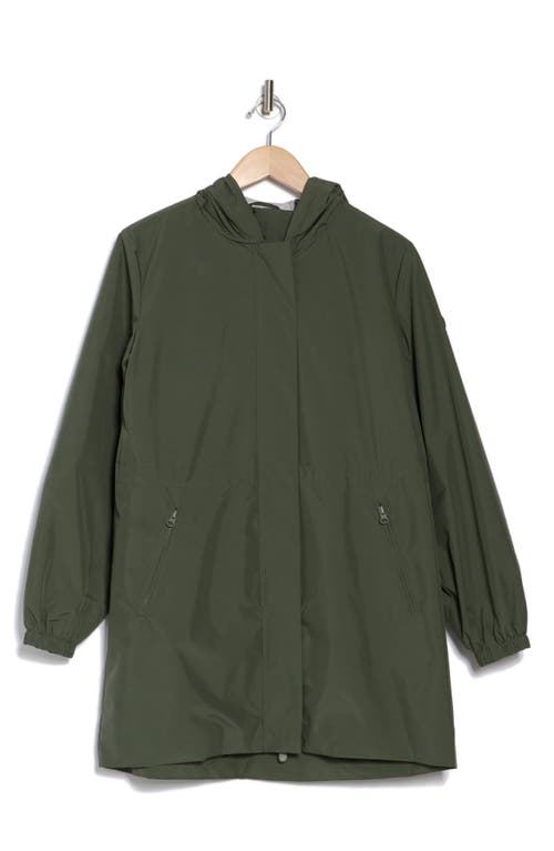 Save The Duck Fiorella Hooded Windbreaker Jacket In Thyme Grey