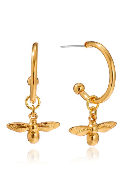 Bee Hive Hoop Earrings