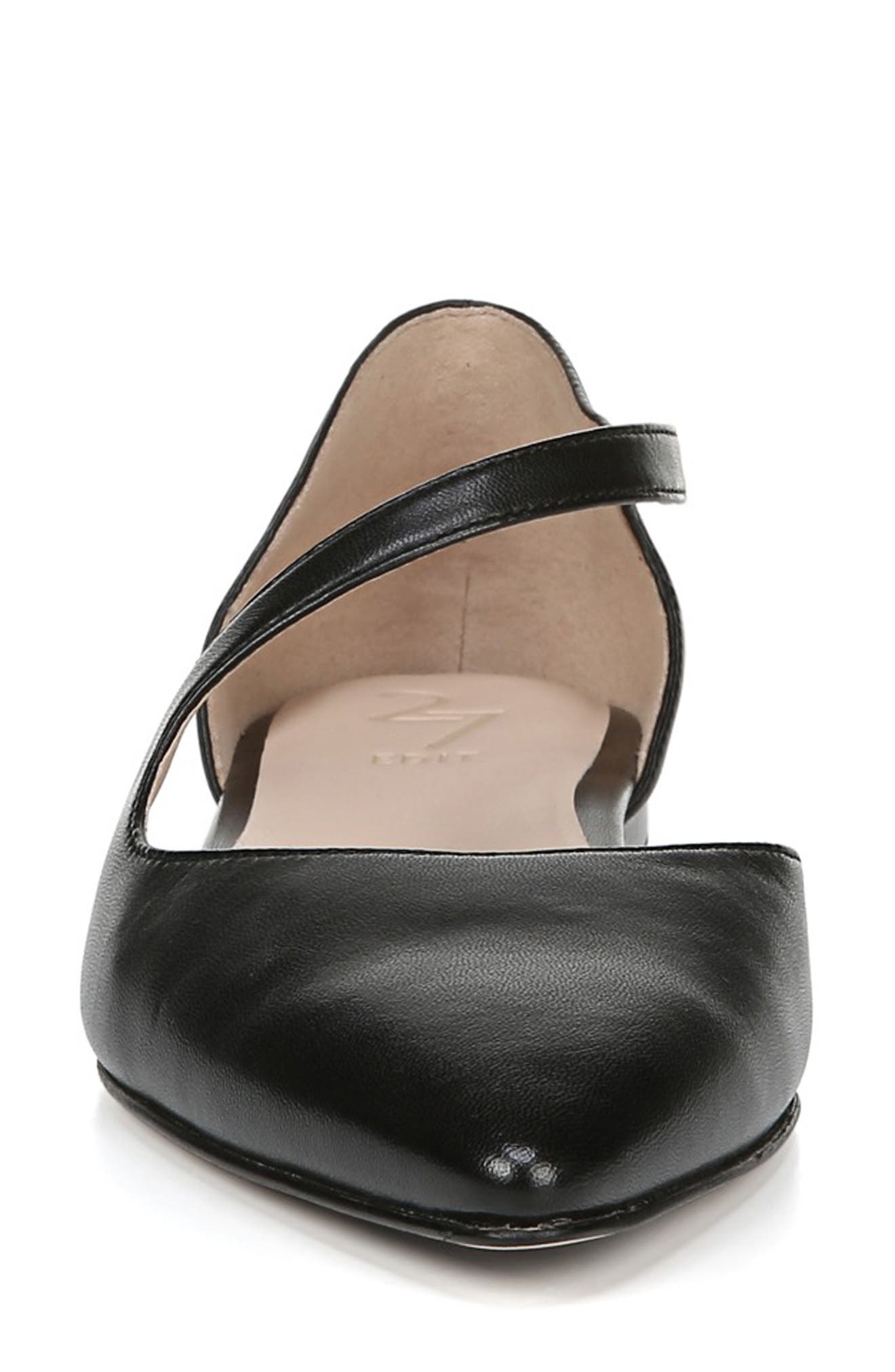 27 Edit Heather Flat, Alternate, color, BLACK LEATHER