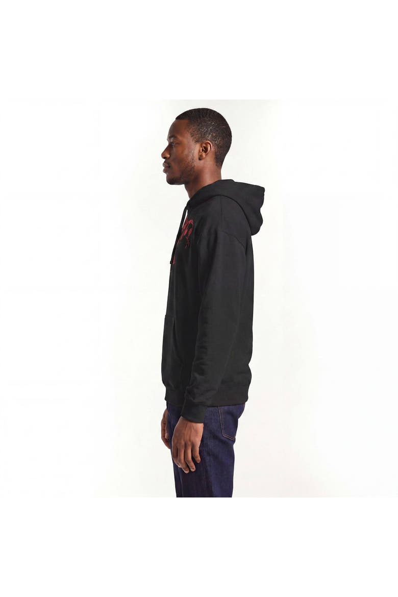 Men's Marvel Spider-Man Vintage Red Wraith Shadow Pose  Pull Over Hoodie, Alternate, color, Black