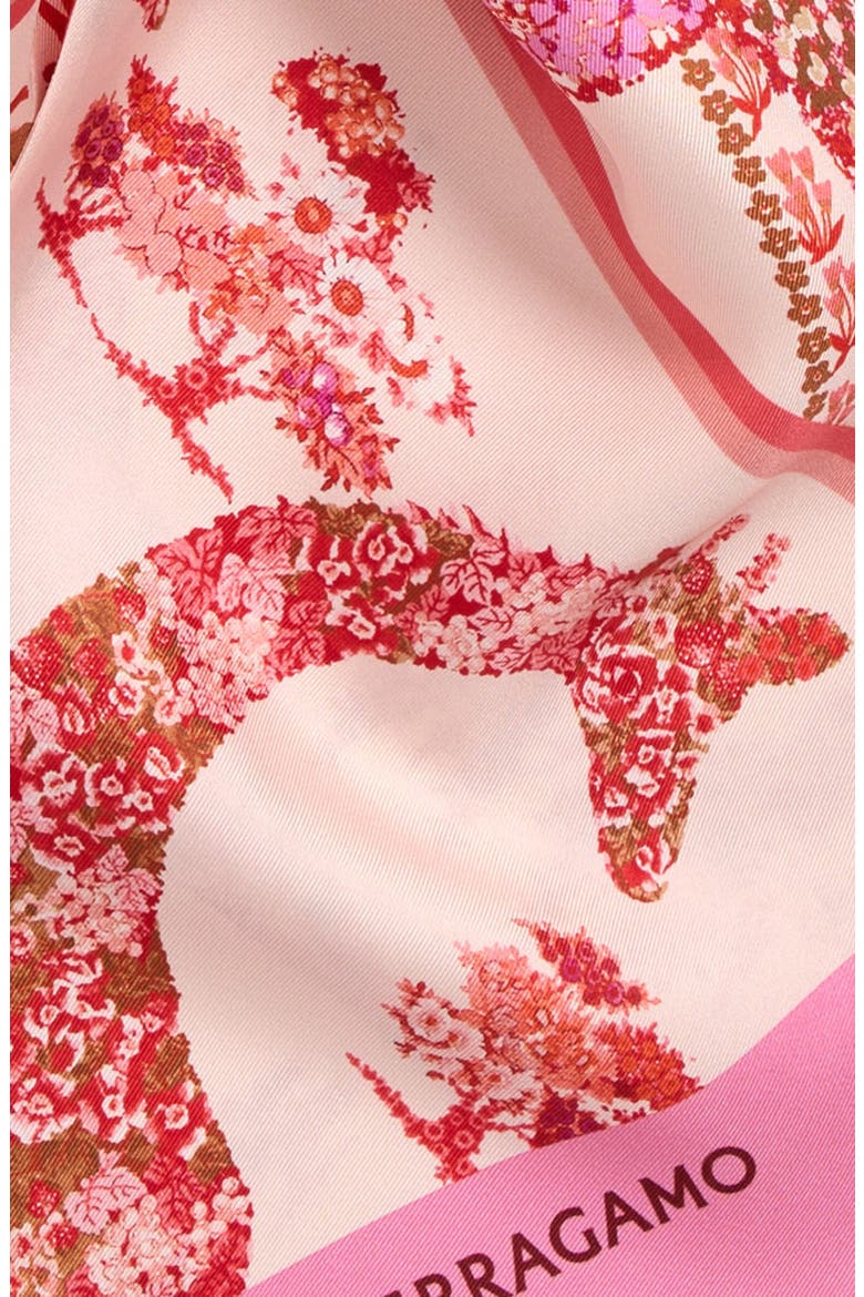 Patchwork Silk Skinny Scarf, Alternate, color, ROSA CHIARO