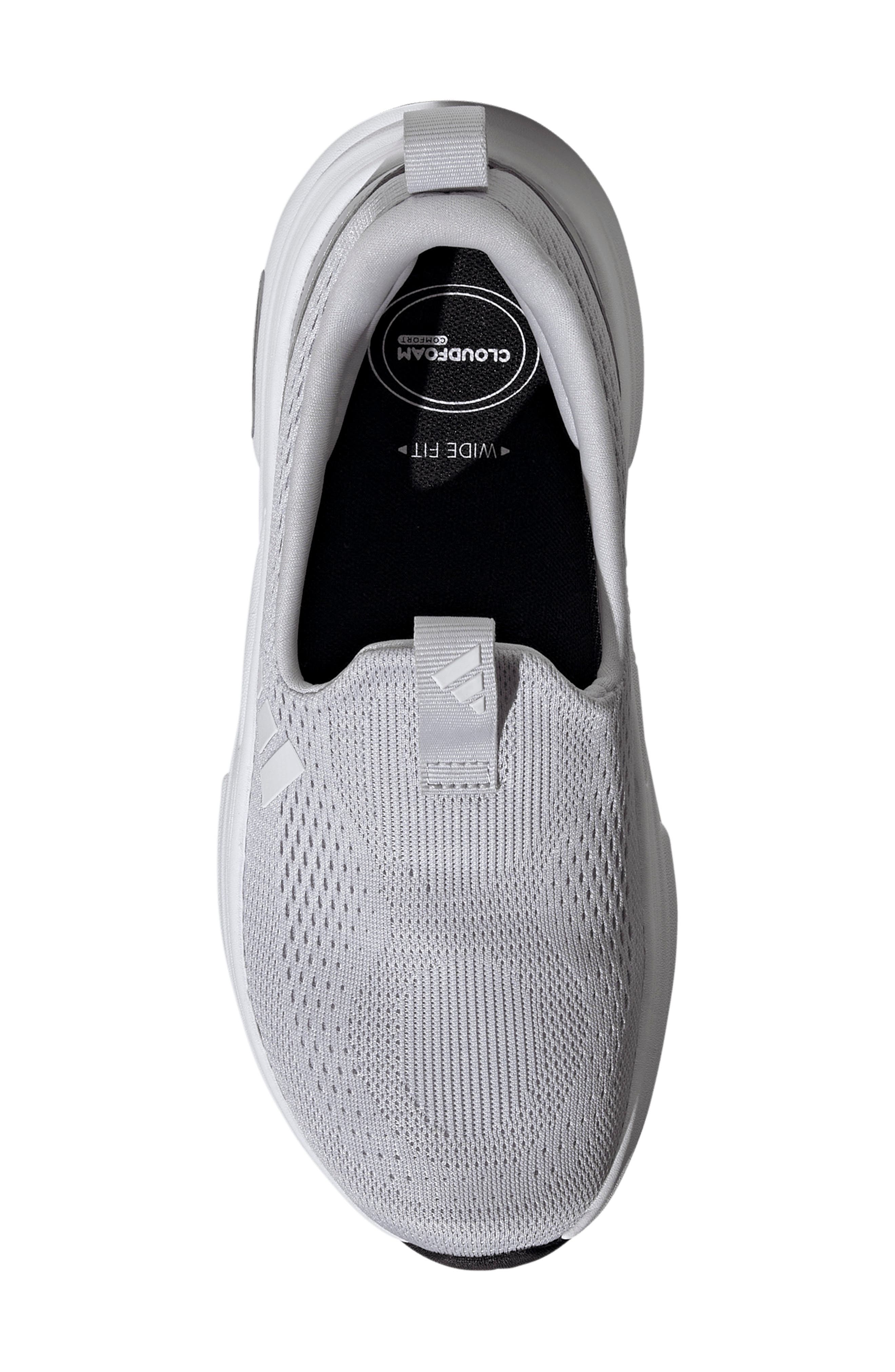 adidas Cloudfoam Cuxxion Slip-On Sneaker, Alternate, color, Grey/ White/ Core Black