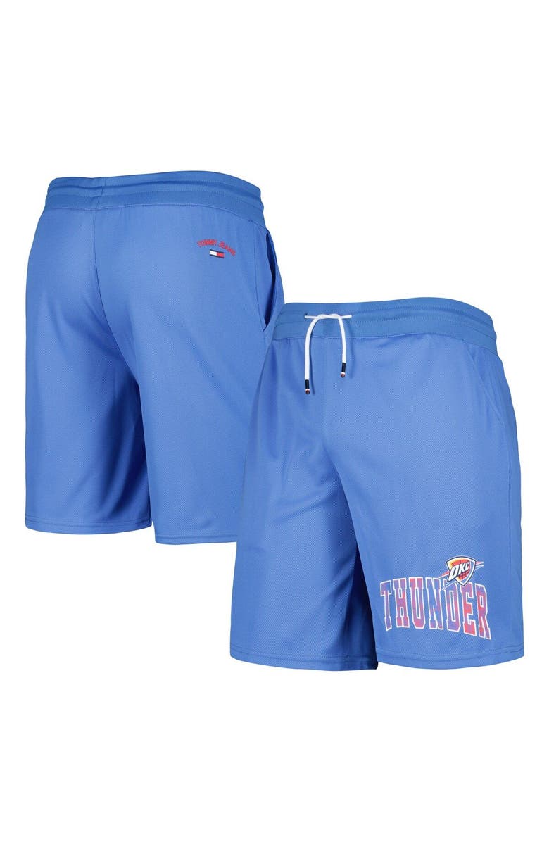 TOMMY JEANS Men's Tommy Jeans Blue Oklahoma City Thunder Mike Mesh Basketball Shorts, Main, color, 
