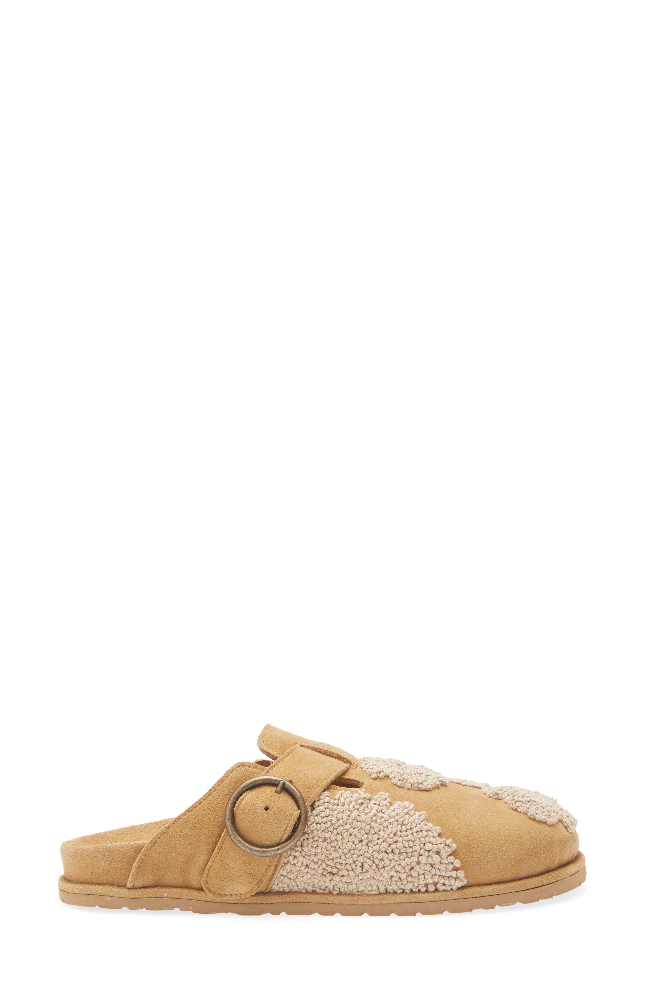 Drift French Knot Slide Sandal, Alternate, color, SAFFRON SUEDE / NATURAL