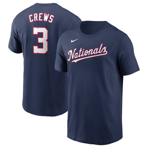 Men's Nike Dylan Crews Navy Washington Nationals Fuse Name & Number T-Shirt