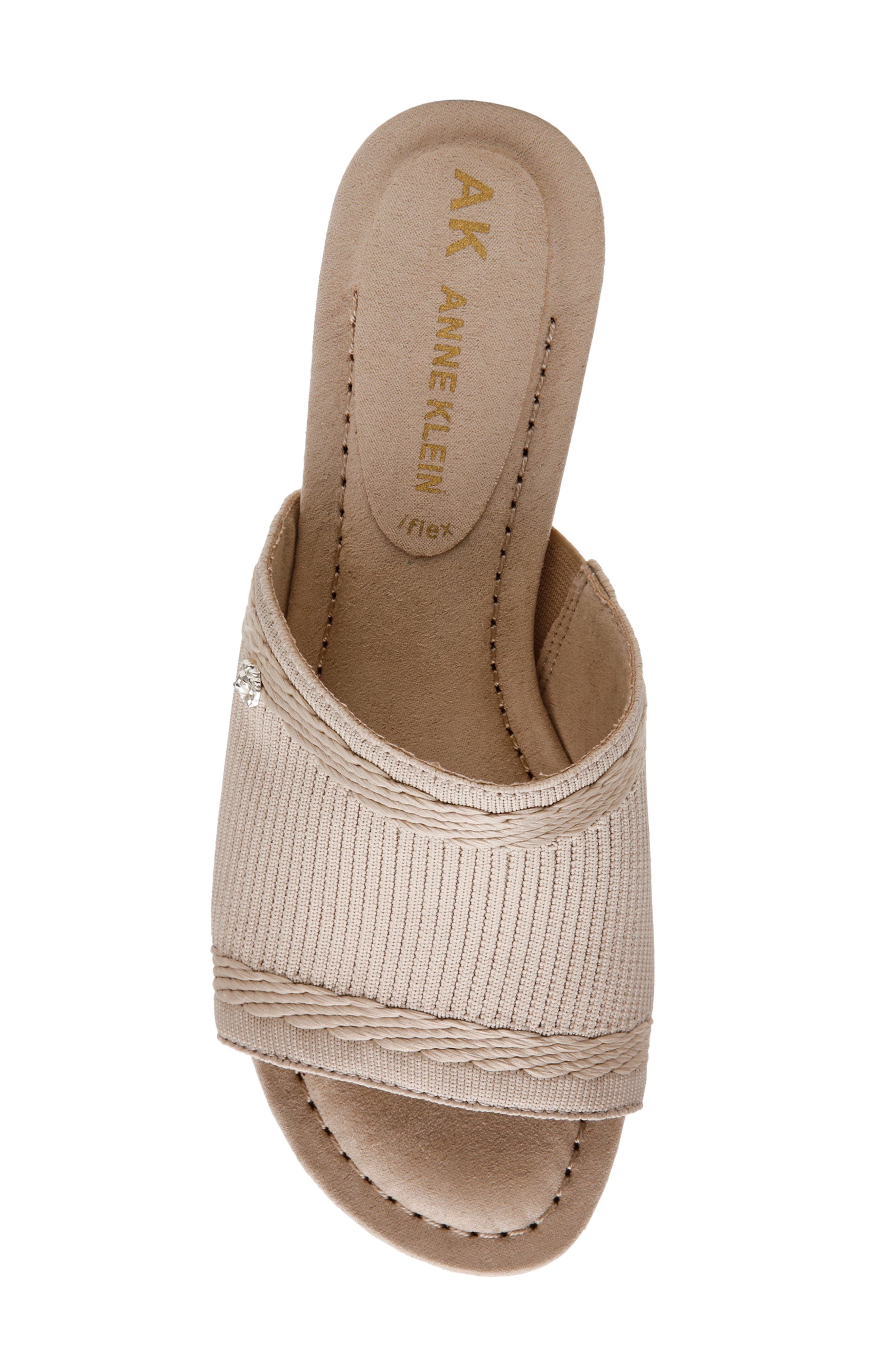 Capley Wedge Sandal, Alternate, color, ALMOND KNIT