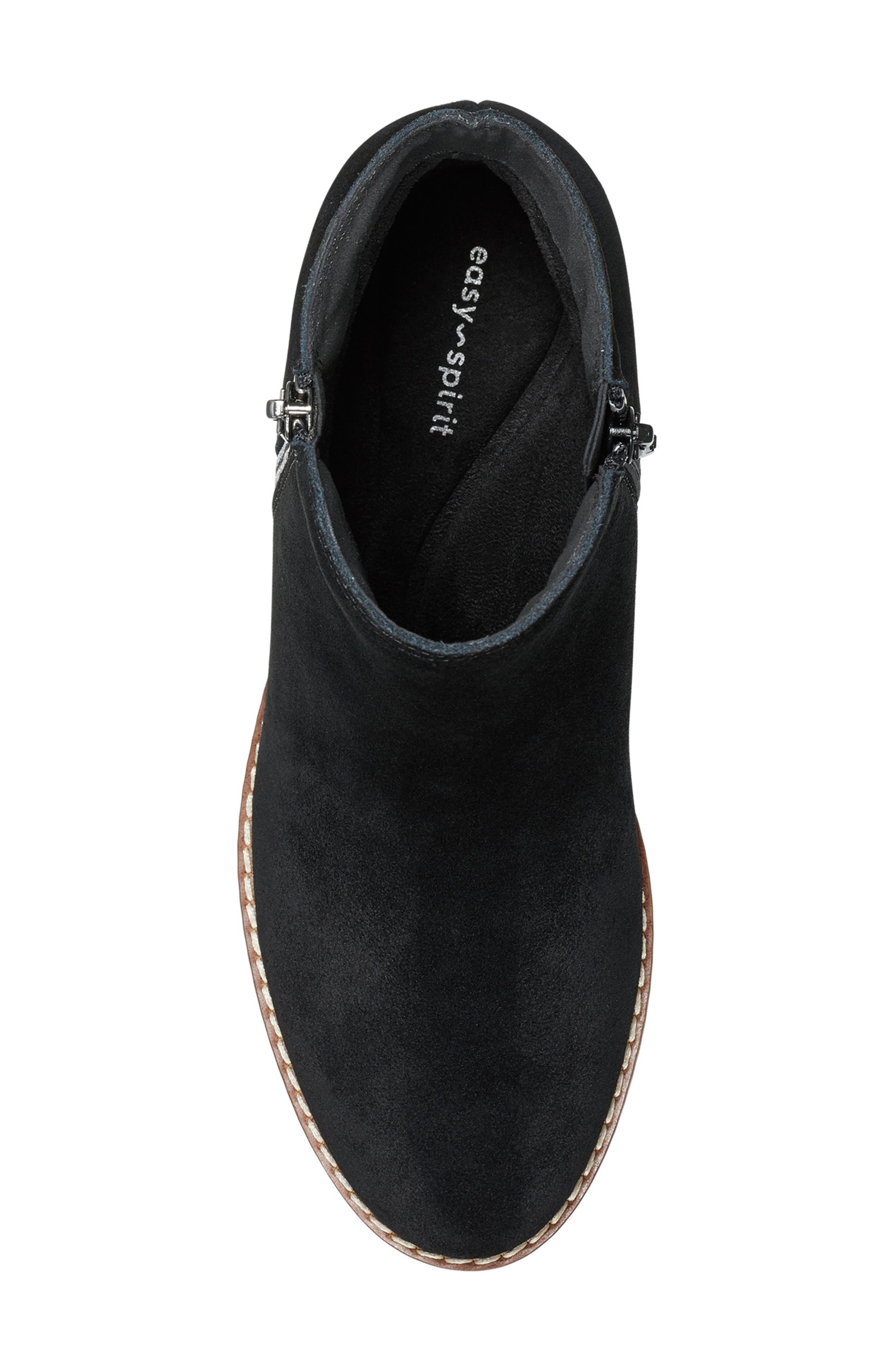 Easy Spirit Sejayda Wedge Heel Bootie, Alternate, color, Black