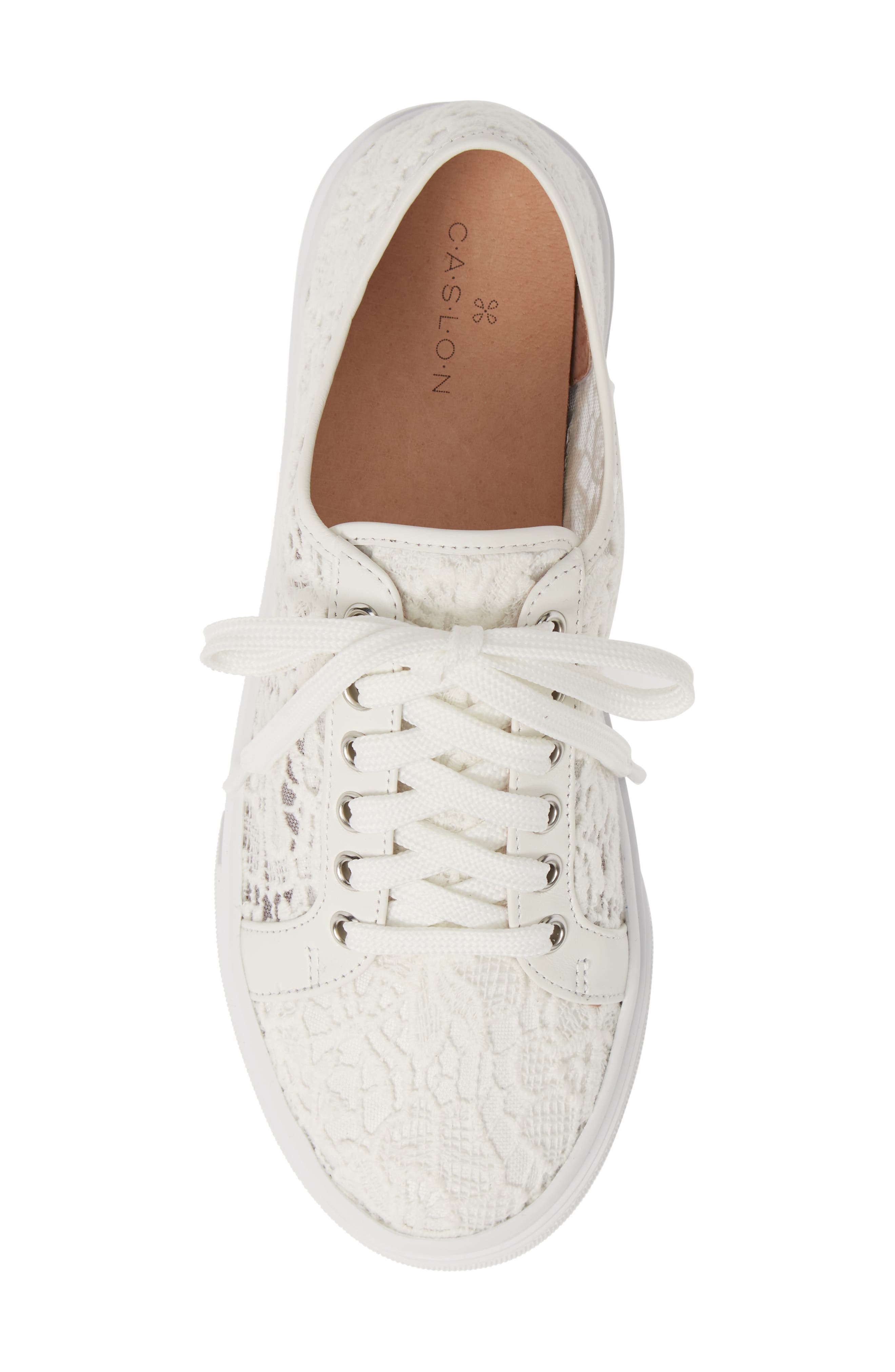 Payton Lace Sneaker, Alternate, color, WHITE CROCHET